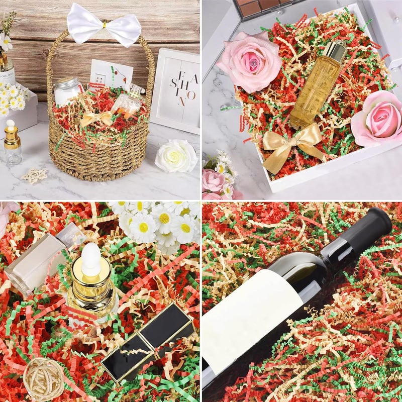 WUINOID Valentines Crinkle Cut Paper Filler 1/2 LB, Grass Cushion Shredded Papers for Gift Baskets, Box Bags Gift Wrapping, Crafts Decoration - Image 3